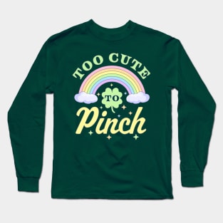 Saint Patricks Day Rainbow Lucky Clover Long Sleeve T-Shirt